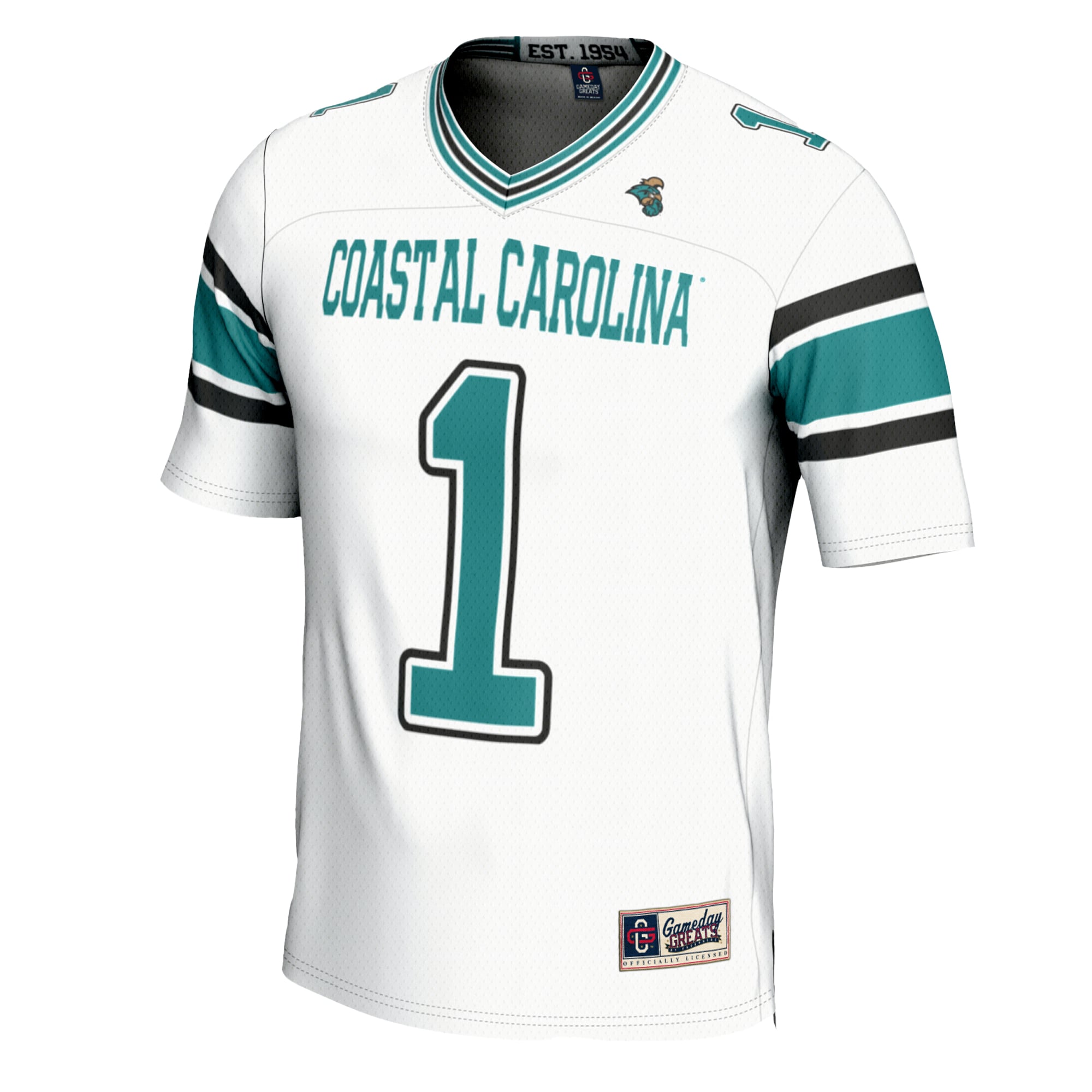 #1 Coastal Carolina Chanticleers GameDay Greats Football Jersey - White