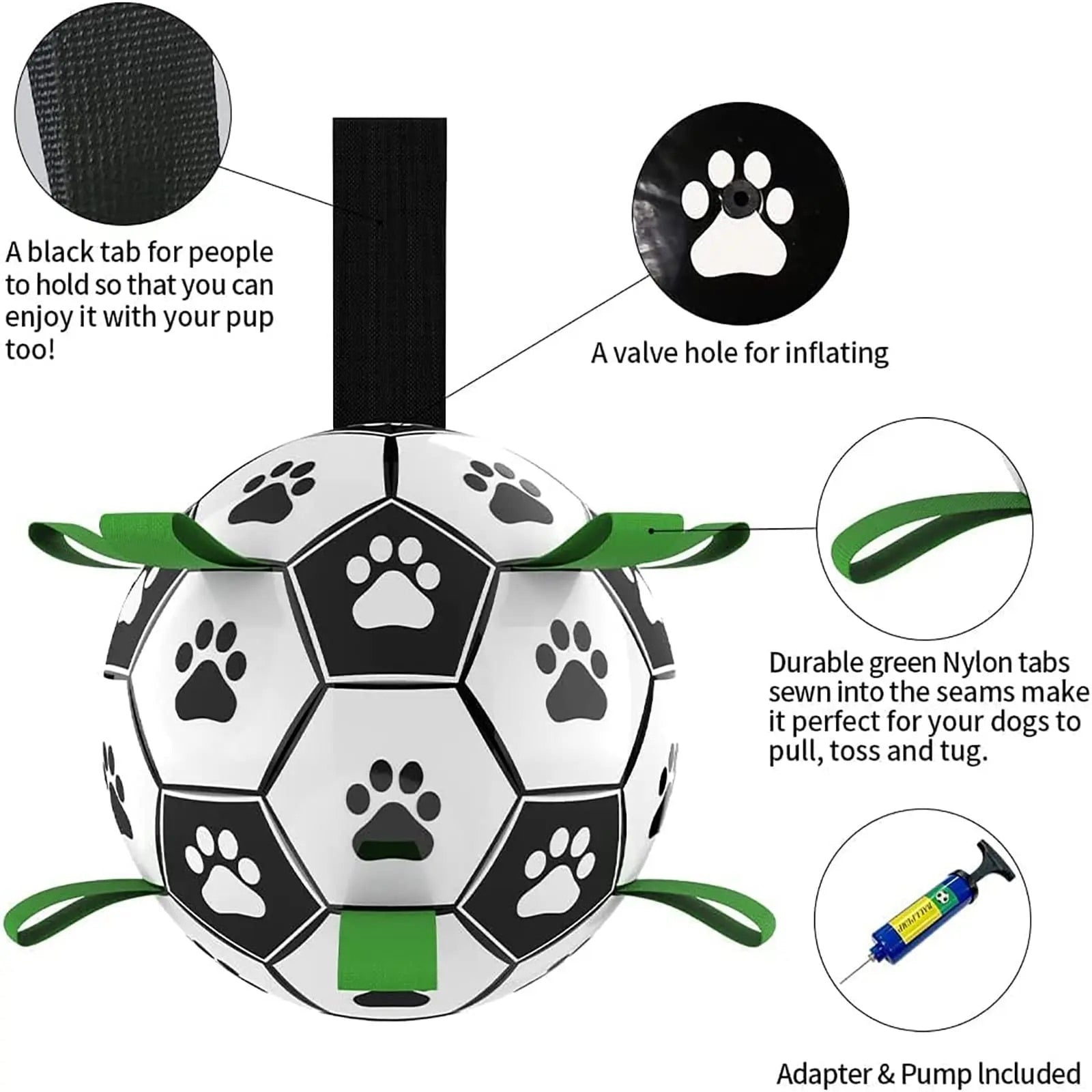 Frenchie Interactive Football Inflated Training Toy
