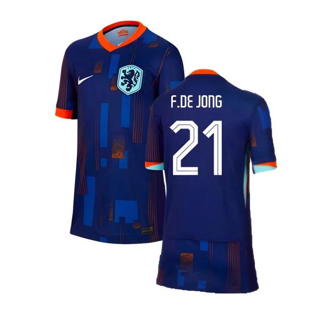 Kids Updated Performance Netherlands Away Football Shirt