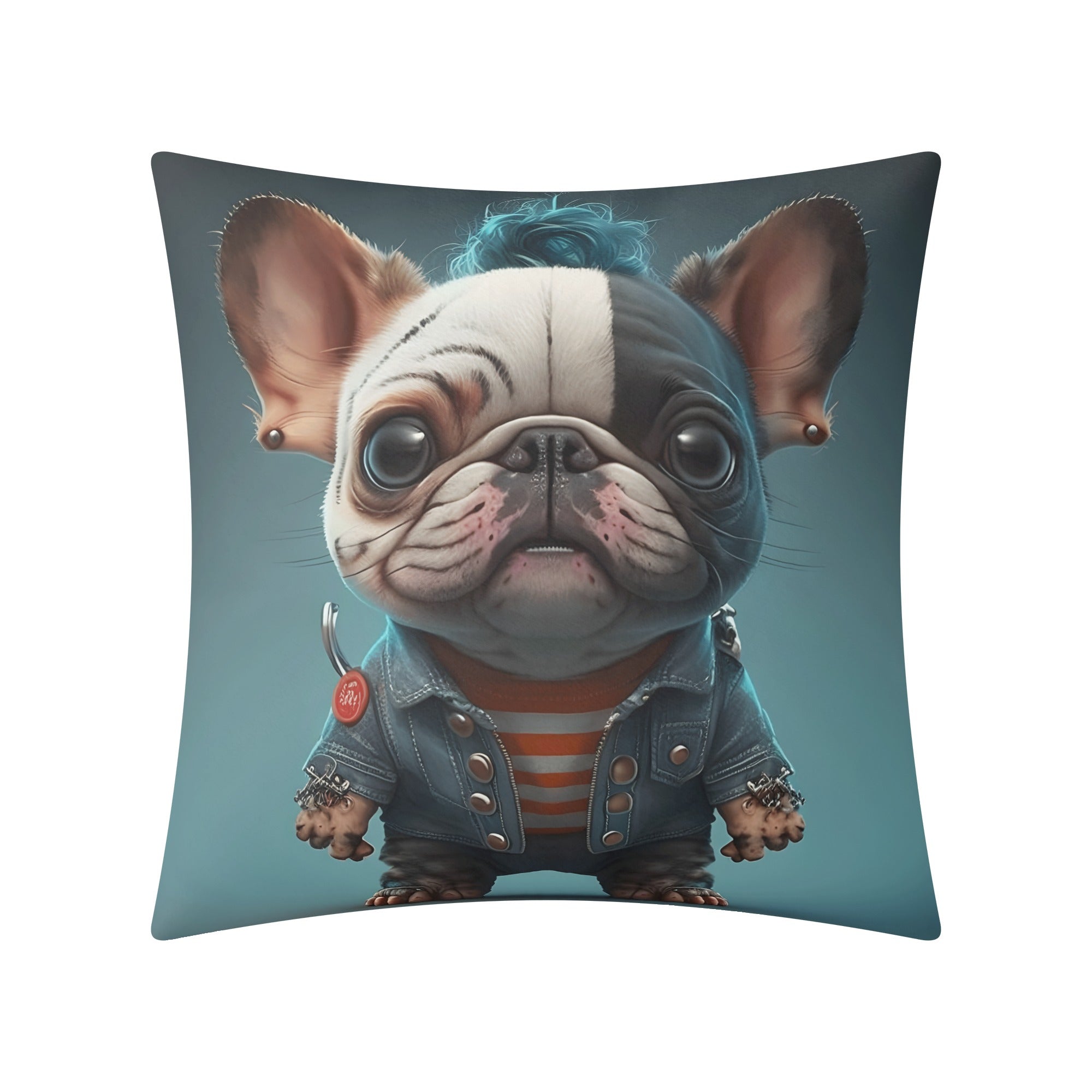 Cozy Trendy Chucky The Frenchie - Pillow Cover for French Bulldog Lovers