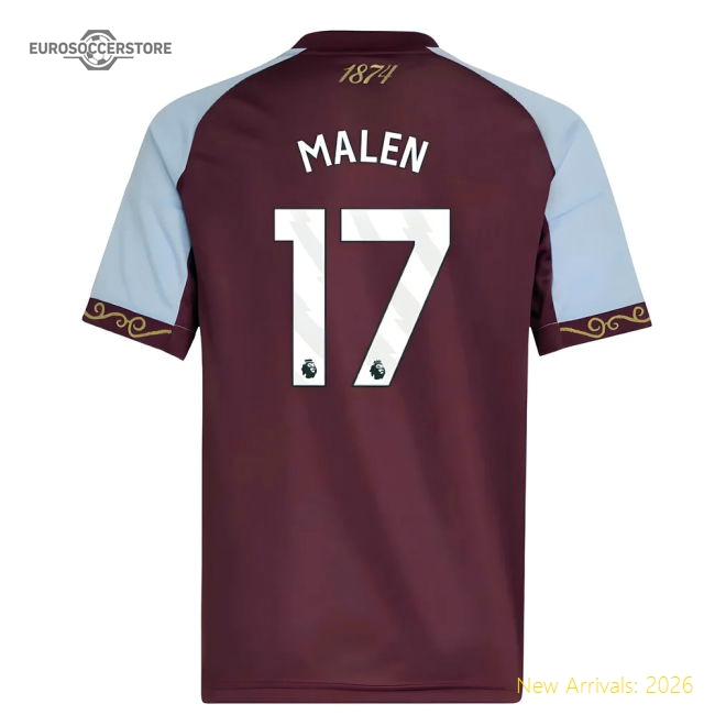 2025-2026 Aston Villa Home Shirt (Kids) (Malen 17)