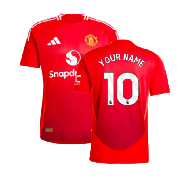 2024-2025 Man Utd Authentic Home Top (Your Name)