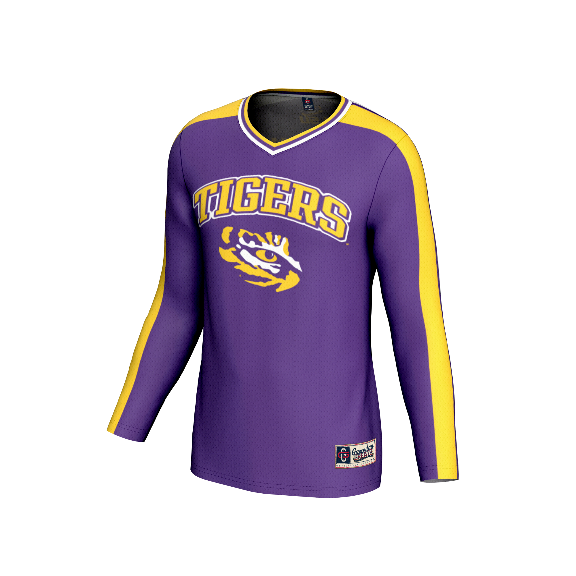[DDG] LSU Tigers GameDay Greats Unisex NIL Pick-A-Player Lightweight Collegiate Volleyball Fashion Jersey - Purple