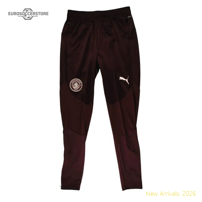 2024-2025 Authentic Man City Training Pants Dark Jasper