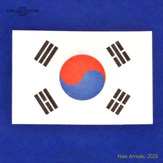 Outstanding South Korea 12th Mant-shirt - Royalwhite Ringer