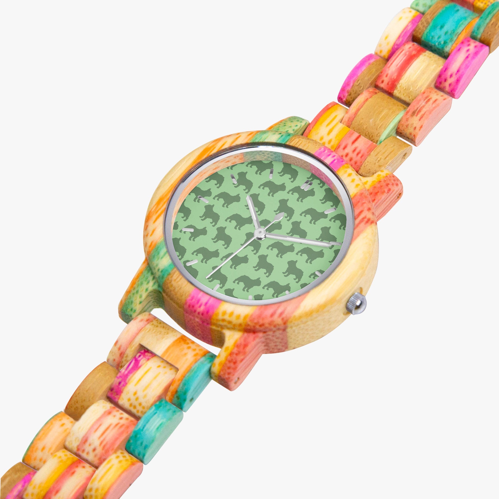 IVY - Stylish Wooden Watch for Frenchie Lovers