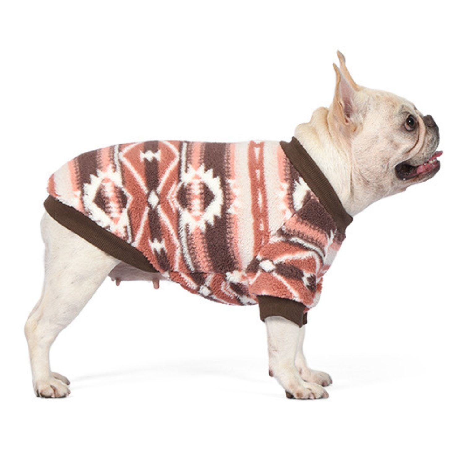 French Bulldog Frenchie Christmas Sweater – Cozy Fleece Dog Vest For