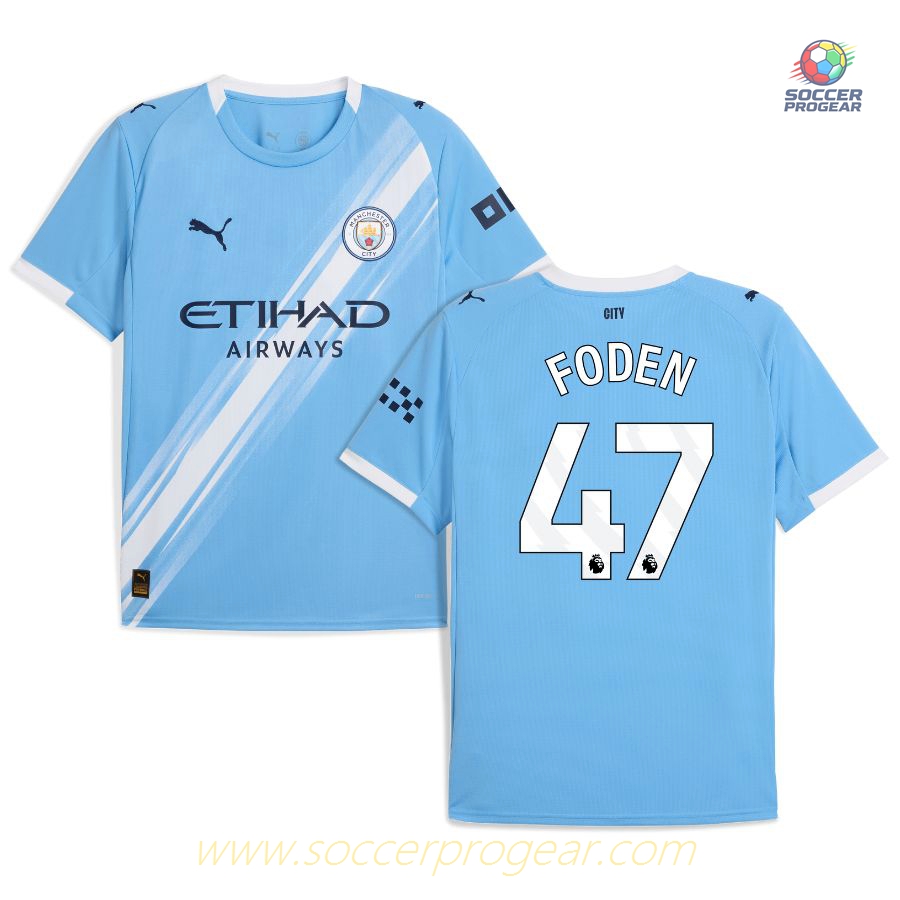 Manchester City Home Soccer Shirt 2025/26 Collection Foden