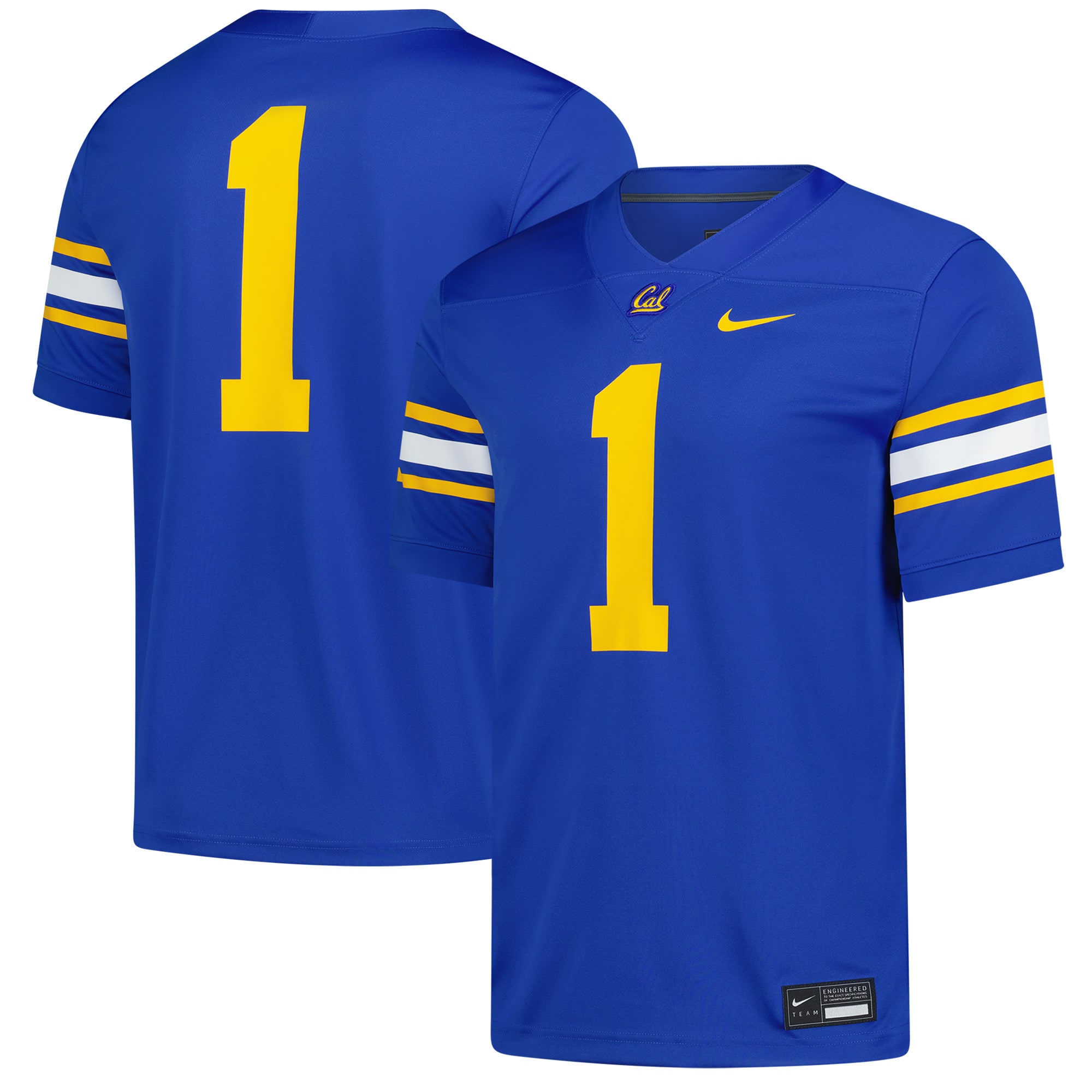 Cal Bears #1 Football Jersey - Royal | Stadium Series 26/27 Season