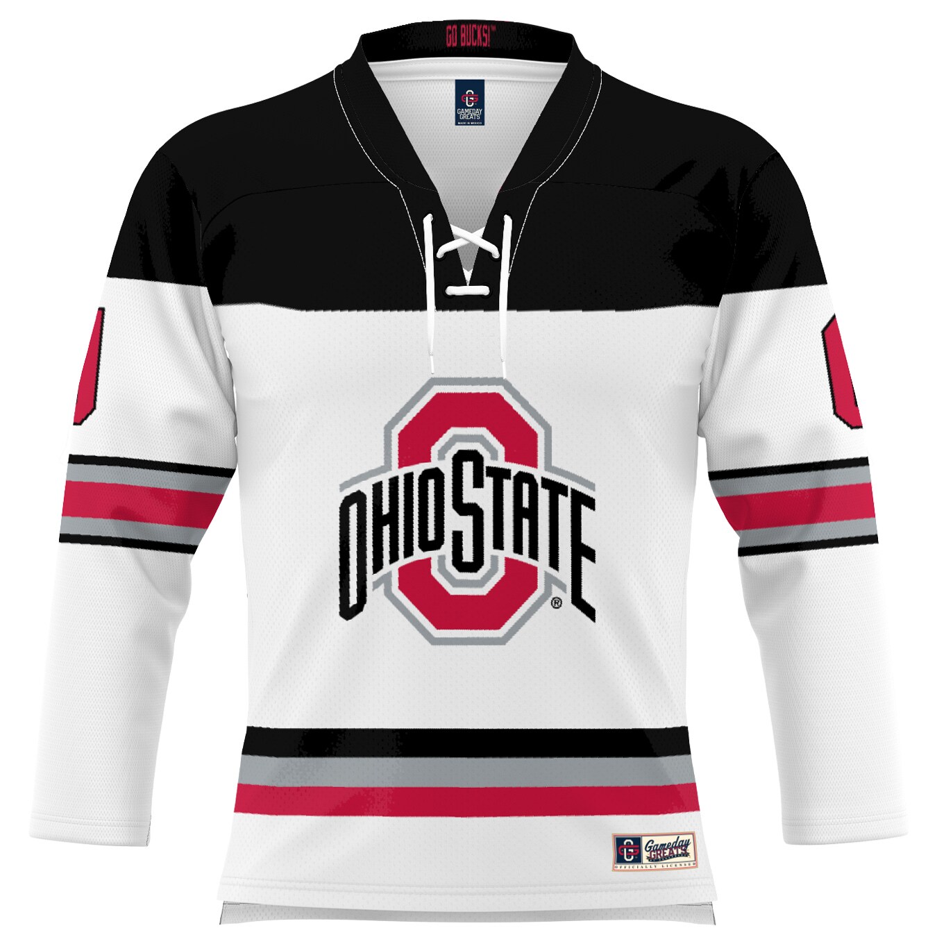 [DDG] Ohio State Buckeyes GameDay Greats Unisex Women's Hockey Jersey - White