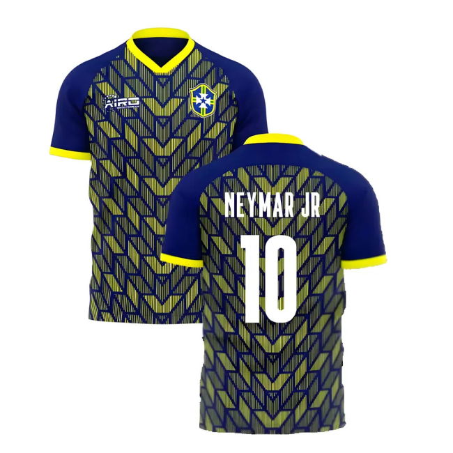 Match Worn Style Brazil Elite Design Concept Pro Shirt (NEYMAR JR 10)