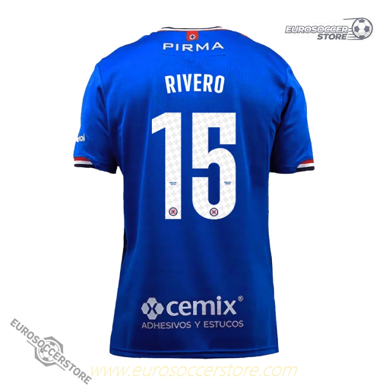 Cruz Azul RIVERO 15 Home Jersey for the 25-26 Season