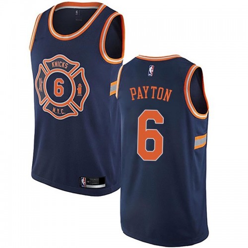 Performance NYK #6 Elfrid Payton 2024 City NBA Swingman Jersey Green