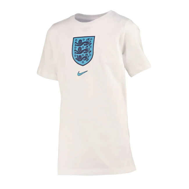 2022-2023 England Crest Tee (White) - Kids (Your Name)