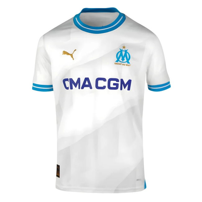 2023-2024 Marseille Home Football Shirt | Lightweight | Discounted