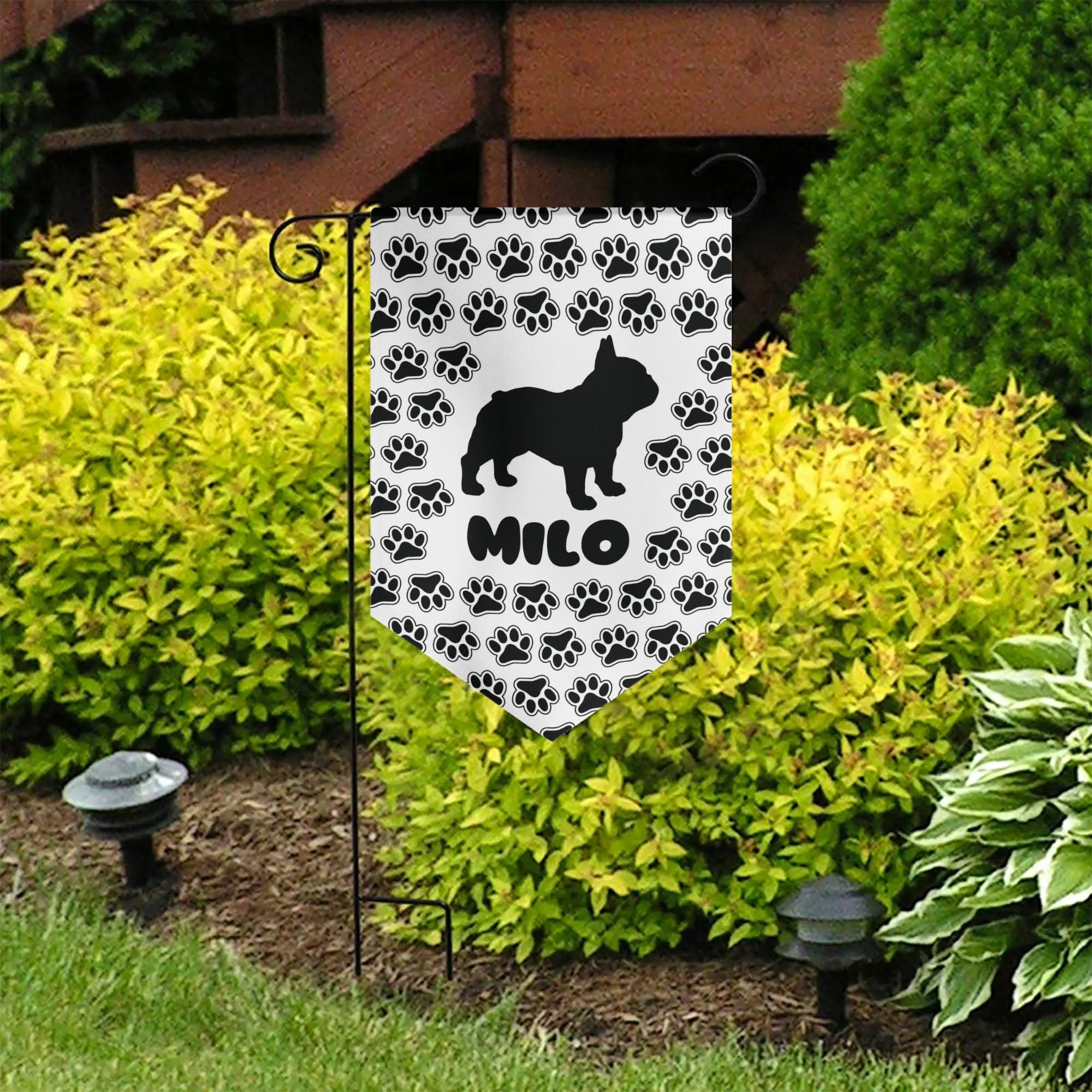 - Vet-recommended Garden Flag Banner With French Bulldog Name Indoor Use