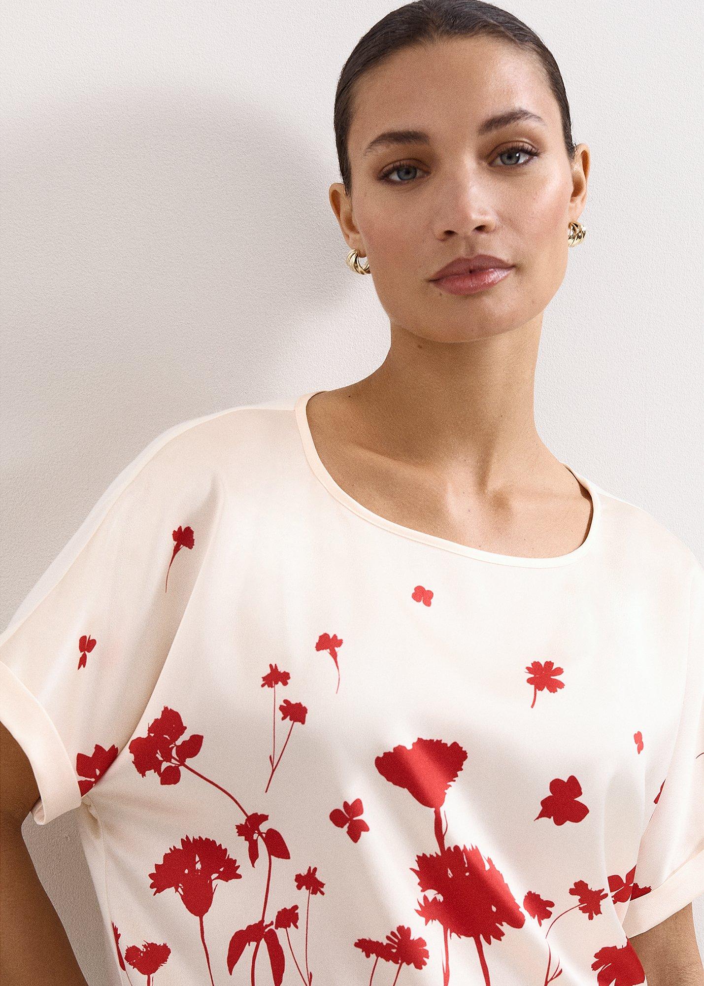 Marion Ivory Floral Printed Top
