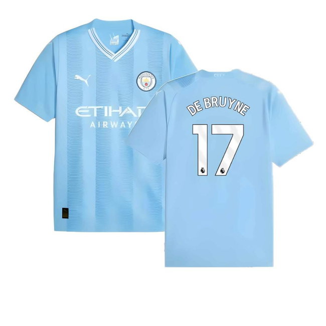 2023-2024 Man City Home Shirt (DE BRUYNE 17)