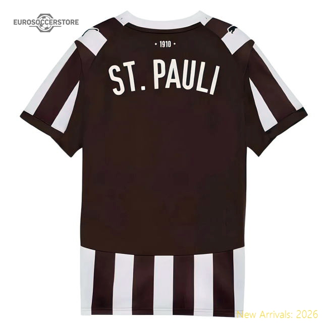 Exceptional 2025-2026 St Pauli Home Shirt (kids) - Official Design
