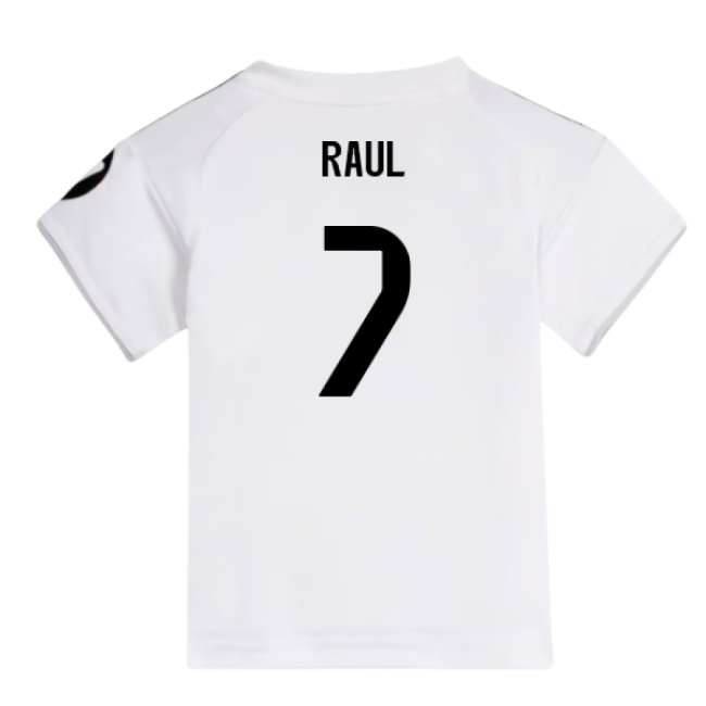 Camiseta Real Madrid 2025-2026 Local Bebé - Oficial Con Raul 7