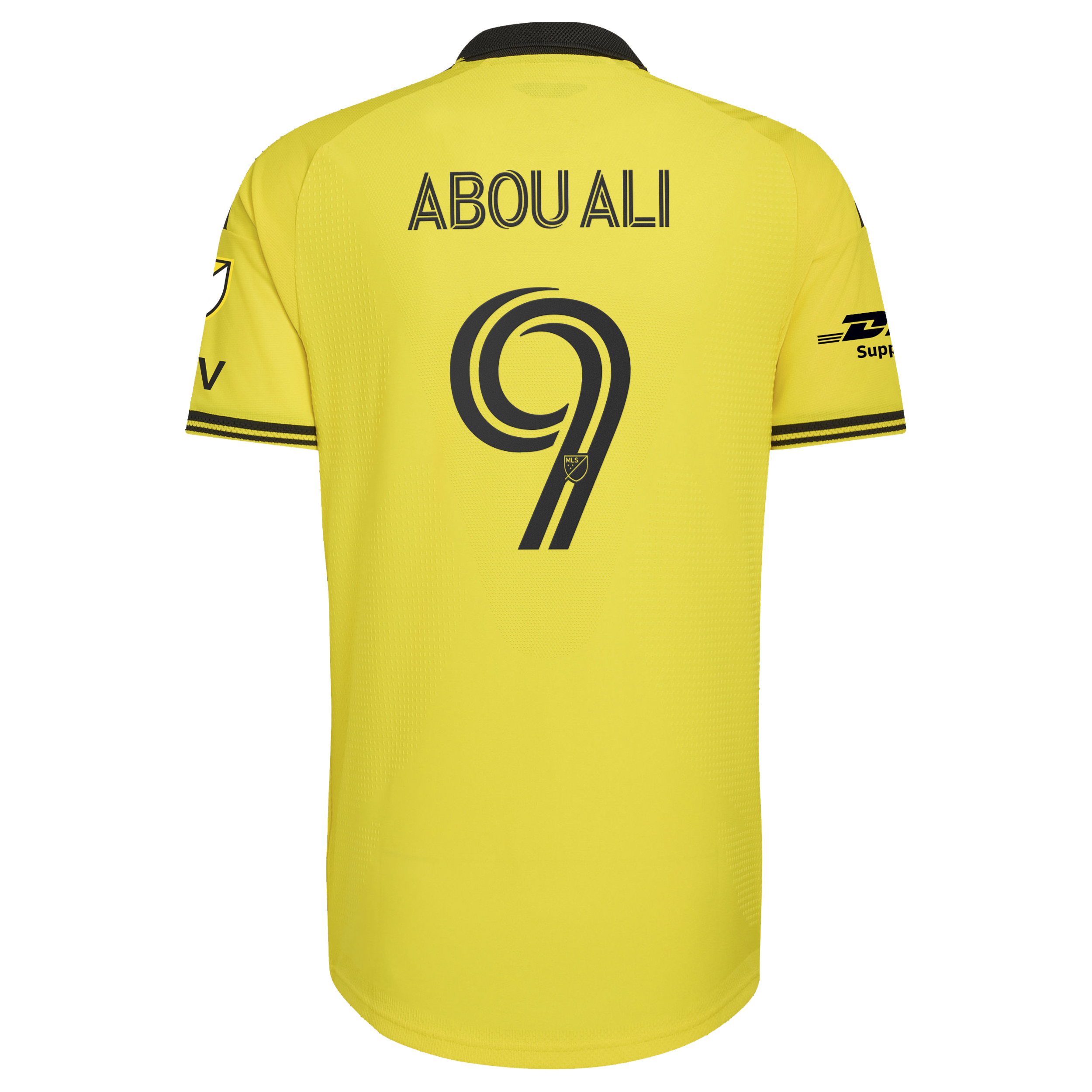 [SJH] Wessam Abou Ali Columbus Crew 2026 The Crafted for Excellence Kit On-Field Authentic Patch Jersey - Yellow