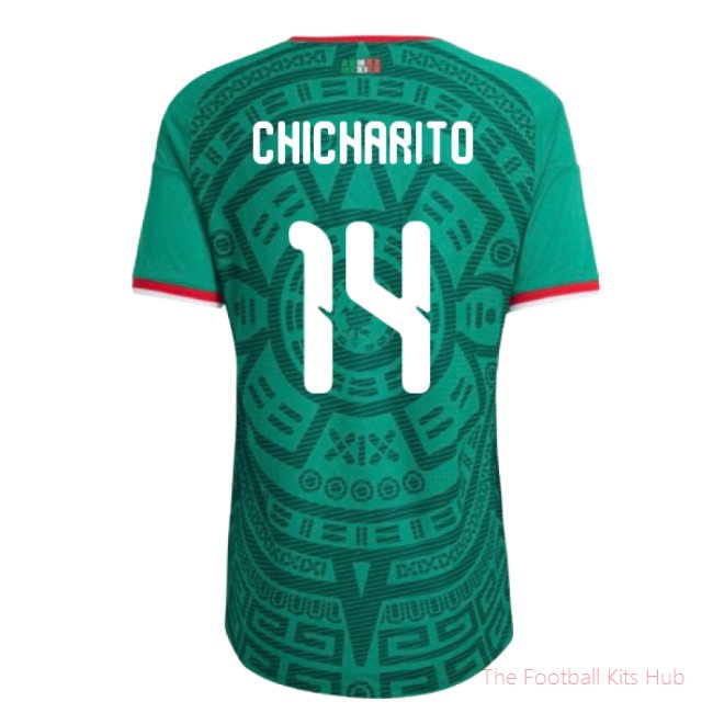 2026-2027 Mexico Authentic Home Shirt (Chicharito 14)