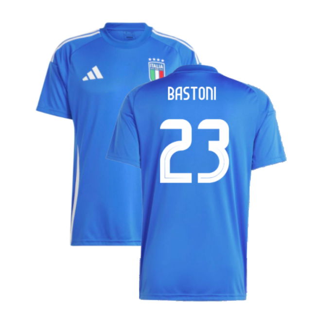 2024-2025 Italy Home Fan Jersey (Bastoni 23) Authentic Worldcup