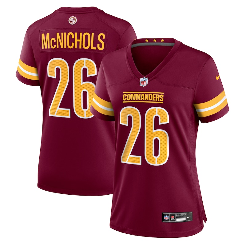 None Jeremy McNichols WAS Commanders Professional Game Jersey