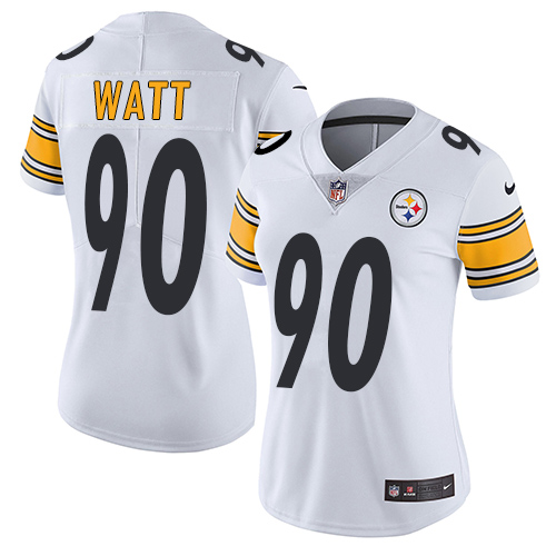 Authentic P S Steelers NFL #90 T. J. Watt Limited White Jersey