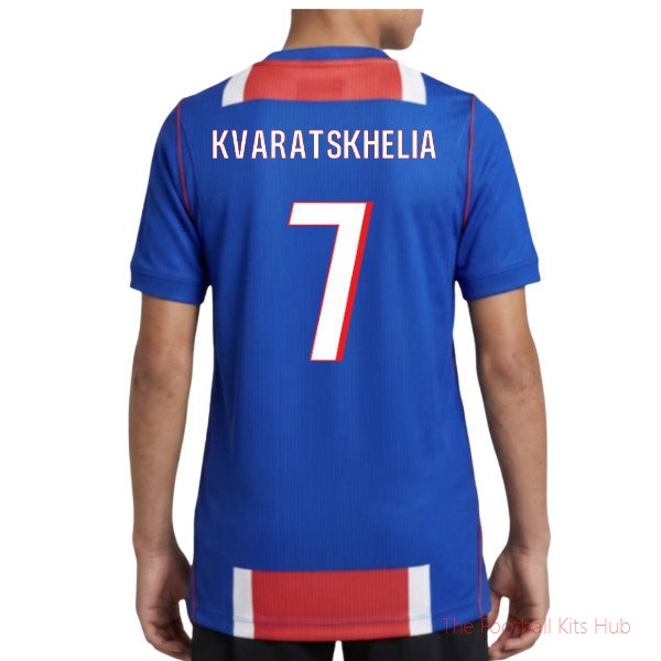 Paris Saint-Germain Home Shirt 2026-2027 Kvaratskhelia #7 Kids' Club Kit