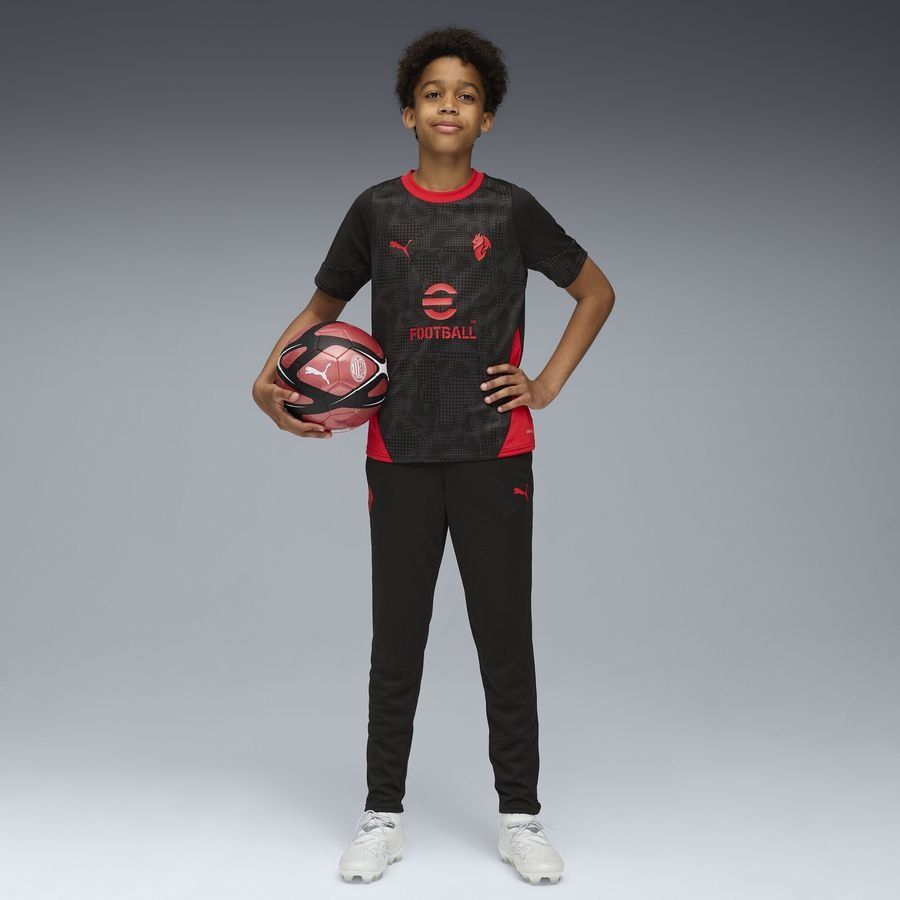 Milan Training Trousers - PUMA Black/For All Time Red Kids
