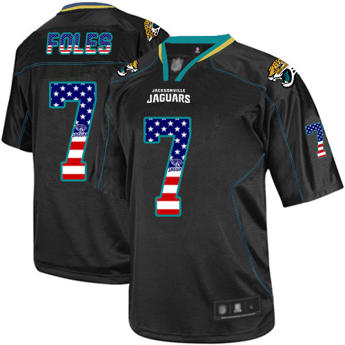Authentic NFL Jacksonville Jaguars #7 Nick Foles Black Elite Jersey