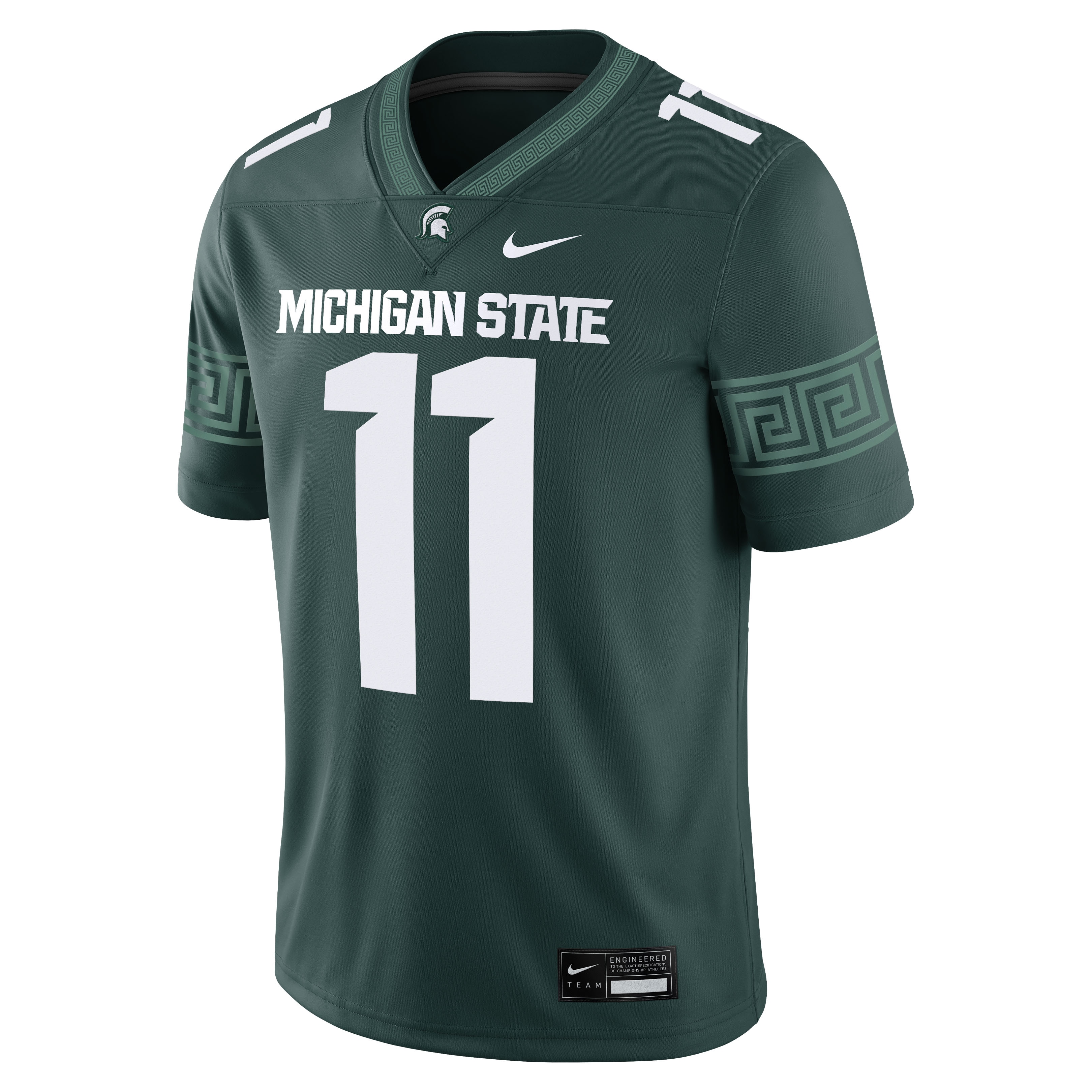 [NJP] Alessio Milivojevic Michigan State Spartans Game Football Jersey - Green