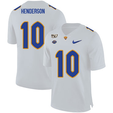 Men's None White 2024 official Quadree Henderson #10 performance