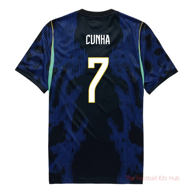 [LK] 2026/27 Brazil Away Shirt (Kids) (Cunha 7)