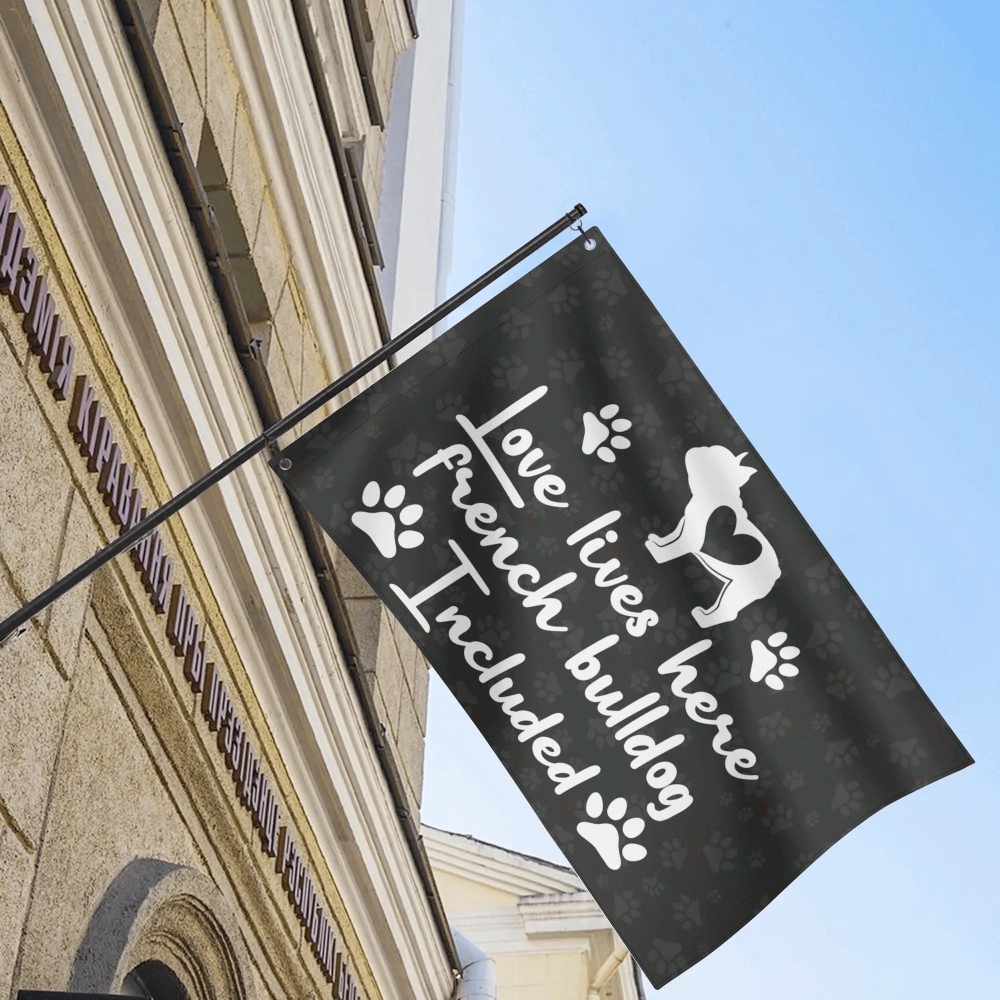 Milo - Frenchie Garden Flags For Frenchie Lovers Outdoor Use