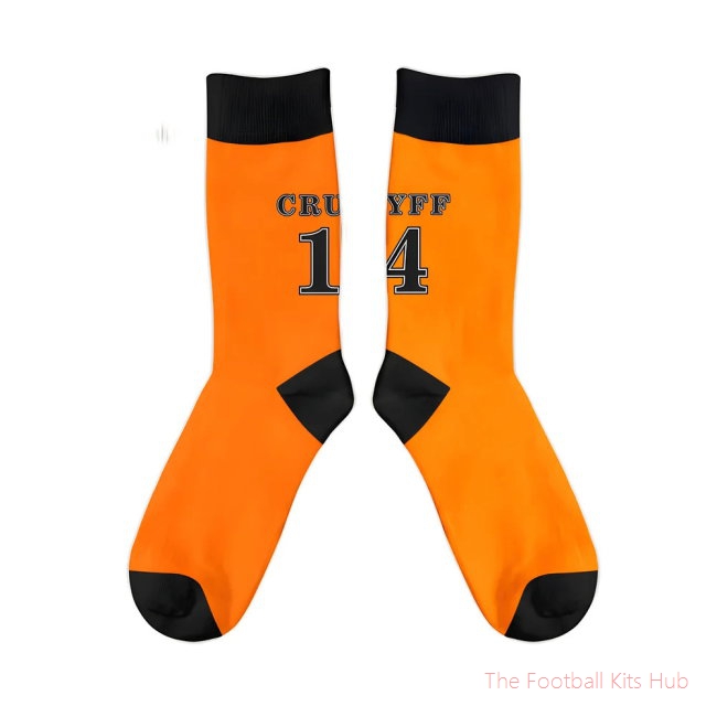Holland 1974 Number 14 Retro Football Socks