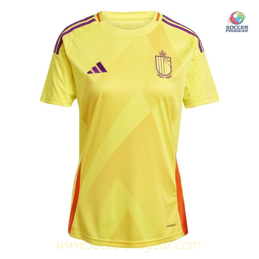 Belgium Euro 2025 Season Women's Away Football Team Jersey