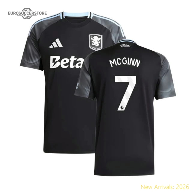 Official 2025-2026 Aston Villa Away Shirt (mcginn 7) - Premium