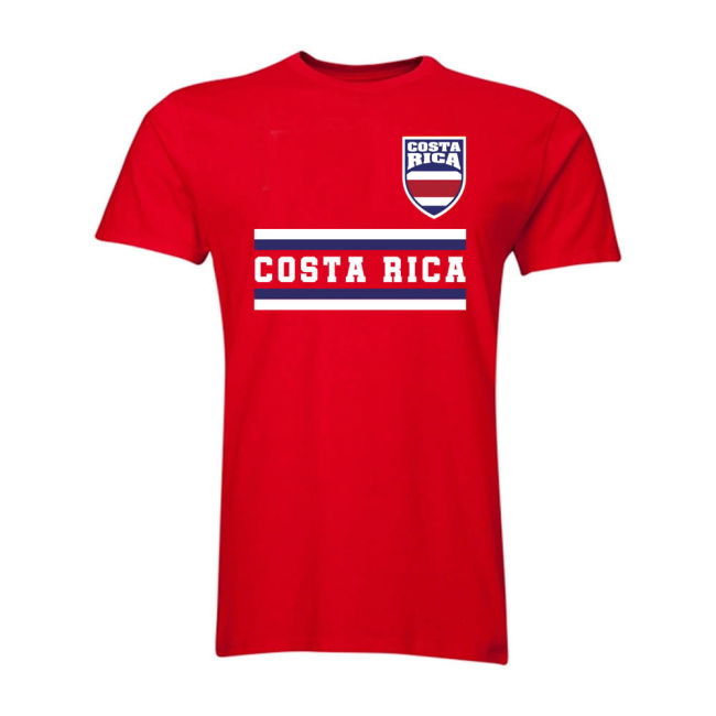 Pro-Grade Costa Rica Core Football Country T-Shirt (Red)