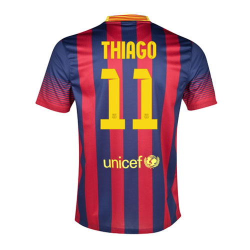 High Quality Durable Barca 1314 Barcelona 11 Thiago Home Shirt