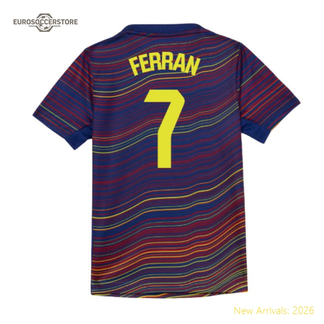Barcelona 2024-25 Fan Version For Kids (Ferran Soccer Jersey Gear