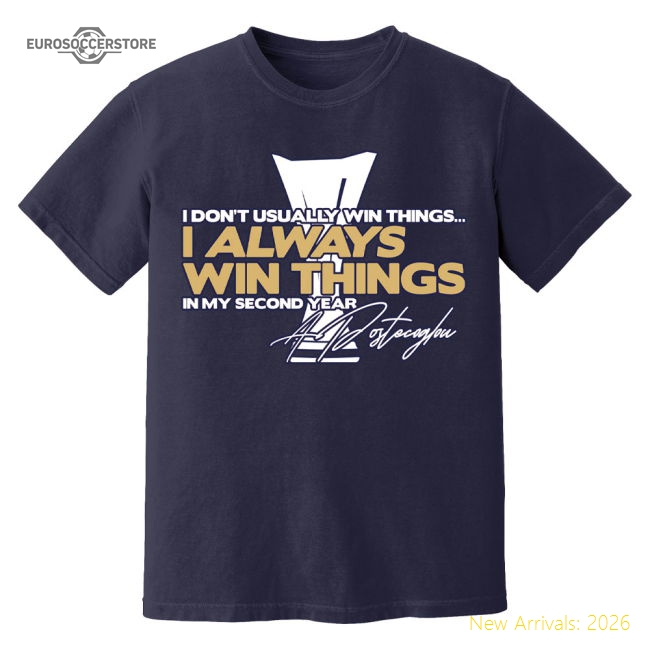 Outstanding Ange Postecoglou always Win Spurs T-shirt (navy)