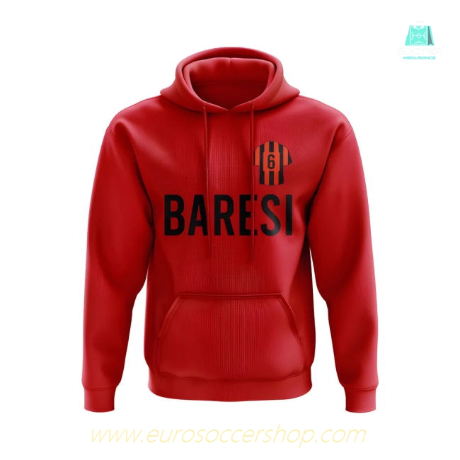 Franco Baresi AC Milan Number Hoody (Red)