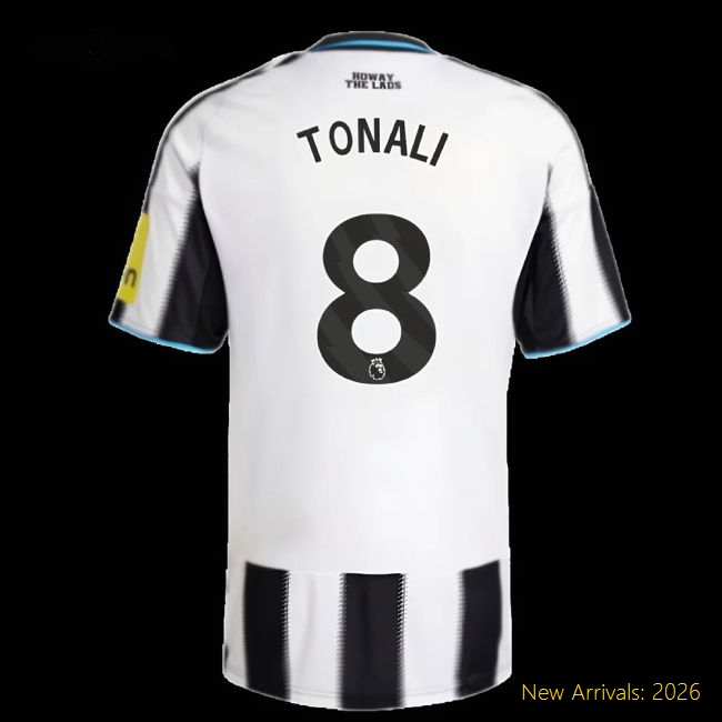 2025-2026 Newcastle Home Soccer Shirt (Tonali 8) Player Replica
