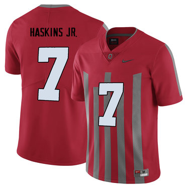Men's Ohio St Buckeyes Red 2024 team authorized Dwayne Haskins #7