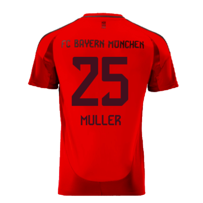 Teams,Bayern Bayern Home Club Munich 2024-2025 Kit Shirt (Muller