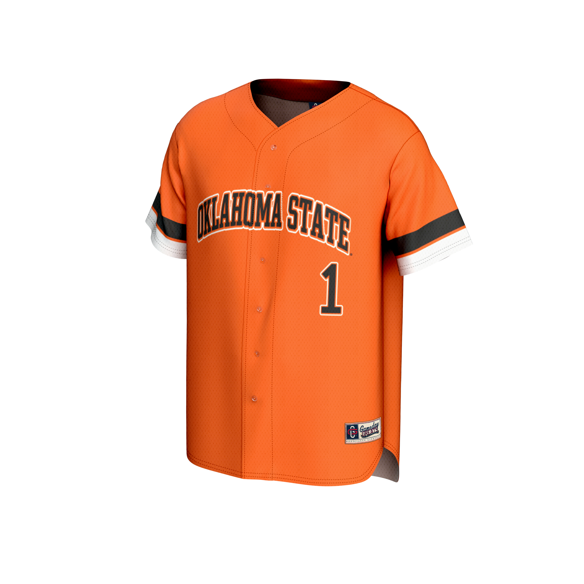 [DDG] Oklahoma State Cowboys GameDay Greats Unisex Lightweight Collegiate Baseball Fashion Jersey - Orange