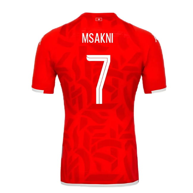 Msakni 7 Player Issue Style Tunisia Home Pro Shirt 2021-2022