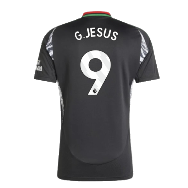Arsenal 2024-20 Away Football Shirt with Jesus Printing L S